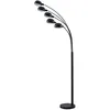 Image de Lindby Lampadaire Jewa (Moderne) en Noir Métal e. a. pour Salon & Salle à manger (à 5 lampes, E14) Sur Pied Lampe a de Sol