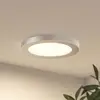 Image de Prios Plafonnier LED Aureka, Ø 23 cm, argenté, métal