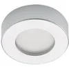 Image de PRIOS LED Plafonnier Edwina à intensité variable (Moderne) en Gris Aluminium e. a. pour Salle de bain (1 lampe,à), Eclairage Lampe Luminaire Plafond Eclerage