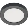 Image de PRIOS LED Plafonnier Edwina à intensité variable (Moderne) en Noir Aluminium e. a. pour Salle de bain (1 lampe,à), Eclairage Lampe Luminaire Plafond Eclerage