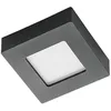 Image de PRIOS LED Plafonnier Alette à intensité variable (Moderne) en Noir Aluminium e. a. pour Salle de bain (1 lampe,à), Eclairage Lampe Luminaire Plafond Eclerage