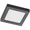 Image de PRIOS LED Plafonnier Alette à intensité variable (Moderne) en Noir Aluminium e. a. pour Salle de bain (1 lampe,à), Eclairage Lampe Luminaire Plafond Eclerage