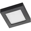 Image de PRIOS LED Plafonnier Alette à intensité variable (Moderne) en Noir Aluminium e. a. pour Salle de bain (1 lampe,à), Eclairage Lampe Luminaire Plafond Eclerage