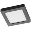 Image de PRIOS LED Plafonnier Alette à intensité variable (Moderne) en Noir Aluminium e. a. pour Salle de bain (1 lampe,à), Eclairage Lampe Luminaire Plafond Eclerage