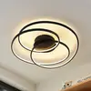 Image de Lindby Plafonnier LED Kateryna, noir, Ø 60 cm, intensité variable