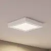 Image de Prios Plafonnier LED Alette, blanc, 22,7 cm 24W, intensité variable