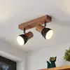 Image de Lindby Tonja spot pour plafond avec bois, 2 lampes