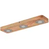 Image de Lindby LED Plafonnier Mikari (Moderne) en Marron Bois e. a. pour Salon & Salle à manger (à 3 lampes,), bois plafonnier lampe