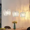 Image de Suspension Lindby Sofia, 107 cm, à 3 lampes, E14, chrome/clair