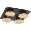 Image de Lindby Plafonnier Erin en Noir Métal e. a. pour Salon & Salle à manger (à 4 lampes, GU10) Luminaire Lampe Plafond Eclerage Eclairage Interieur