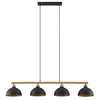 Image de Lindby Suspension Tirzana à intensité variable (Antique, Classic) en Noir Métal e. a. pour Salon & Salle manger (à 4 lampes E27) Luminaire Lampe Plafond Plafonnier
