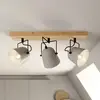 Image de Lindby Adalin plafonnier à 3 lampes, gris