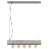Image de Lindby Suspension Mella à intensité variable (Antique, Classic) en Marron Bois e. a. pour Salon & Salle manger (à 5 lampes E27) Luminaire Lampe Plafond Plafonnier