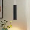Image de Suspension PRIOS Neliyah, ronde, noire, à 1 lampe, GU10