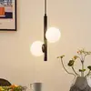 Image de Lucande Emarin suspension boules de verre à 2 lampes