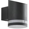 Image de Lindby LED Applique Murale Solaire Bentlas (Moderne) en Noir Inox (1 lampe,à), Lampe Borne Lumineuse Exterieur Eclairage Jardin