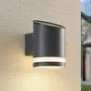 Image de Lindby, applique d'extérieur LED solaire Bentlas, anthracite, IP44