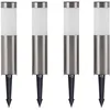 Image de Lindby LED Lampe Solaire Sirita (Moderne) en Gris Inox (1 lampe,à), Eclairage Exterieur Jardin
