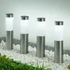 Image de Lindby Lampe pour socle LED solaire, lot de 4, piquet de terre, 31 cm, IP44