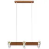 Image de Lucande Suspension Becky à intensité variable (Scandinave) en Blanc Bois e. a. pour Salon & Salle manger (à 6 lampes, E27) bois suspension lampe plafonnier