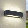 Image de Applique murale LED Arcchio Lengo, 25 cm, à 2 lampes, anthracite, CCT
