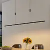 Image de Lucande Suspension LED Stakato, 140 cm, à 6 lampes, intensité variable