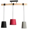Image de Lindby Suspension en Tissu Amilia à intensité variable (Jeunes, étudiants) Marron Textile e. a. pour Salon & Salle manger (à 3 lampes E27)