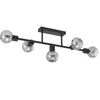 Image de Lindby Plafonnier Biscala à intensité variable (Antique, Classic) en Noir Métal e. a. pour Salon & Salle manger (à 5 lampes E14) Luminaire Lampe Plafond Eclerage Eclairage