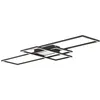 Image de Lindby LED Plafonnier Ismera à intensité variable (Moderne) en Noir Aluminium e. a. pour Salon & Salle manger, Eclairage Lampe Luminaire Plafond Eclerage