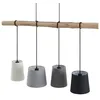 Image de Lindby Suspension en Tissu Hinai à intensité variable (Scandinave) Blanc Textile e. a. pour Salon & Salle manger (à 4 lampes, E27) Luminaire Lampe plafond Plafonnier