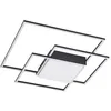 Image de Lindby LED Plafonnier Nelinka (Moderne) en Noir Aluminium e. a. pour Salon & Salle à manger (1 lampe,à), Eclairage Lampe Luminaire Plafond Eclerage