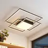 Image de Lindby plafonnier LED Nelinka, 60 cm, noir, aluminium