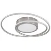 Image de Lindby LED Plafonnier Bovia à intensité variable (Moderne) en Gris Aluminium e. a. pour Salon & Salle manger (1 lampe,à), Eclairage Lampe Luminaire Plafond Eclerage