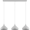 Image de Lindby Suspension Elamira à intensité variable (Moderne) en Blanc Métal e. a. pour Salon & Salle manger (à 3 lampes, E27) Luminaire Lampe Plafond Plafonnier