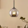 Image de Lindby Jurian suspension à 1 lampe, noir/smoke