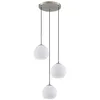 Image de Lindby Suspension Jurian à intensité variable (Moderne) en Blanc Métal e. a. pour Salon & Salle manger (à 3 lampes, E27) Luminaire Lampe Plafond Plafonnier