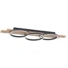 Image de Lindby LED Plafonnier Sentoa à intensité variable (Moderne) en Marron Bois e. a. pour Salon & Salle manger (à 3 lampes,), Eclairage Lampe Luminaire Plafond Eclerage