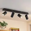 Image de Lindby spot pour plafond Joffrey, 70 cm, noir, 4 lampes, GU10