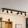 Image de Lindby spot pour plafond Joffrey, 116 cm, noir, 6 lampes, GU10