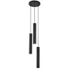 Image de Lindby Suspension Joffrey à intensité variable (Moderne) en Noir Métal e. a. pour Salon & Salle manger (à 3 lampes, GU10) Luminaire Lampe Plafond Plafonnier