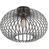 Image de Lindby Plafonnier Rosalea à intensité variable (Moderne) en Noir Métal e. a. pour Salon & Salle manger (1 lampe,à E27), Luminaire Lampe Plafond Eclerage Eclairage Interieur
