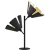Image de Lucande Lampe à poser Jemmily (Moderne) en Noir Aluminium e. a. pour Salon & Salle manger (à 2 lampes, E14) de designer