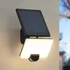 Image de Prios Yahir spot mural solaire LED capteur noir
