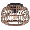 Image de Lindby Plafonnier Bominio à intensité variable (Scandinave) en Marron Bois e. a. pour Salon & Salle manger (1 lampe,à E27), bois plafonnier lampe