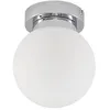 Image de Lindby Plafonnier Salle De Bain Tavino à intensité variable (Moderne) en Argent Métal e. a. pour Salon & manger (1 lampe,à E14), WC Luminaire Lampe Plafond Eclerage
