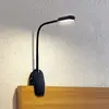 Image de Prios lampe à pince LED Najari, noir, batterie, USB, 51 cm