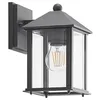 Image de Lindby Applique Exterieur Giavanna à intensité variable (Moderne) en Noir Aluminium (1 lampe,à E27), Murale Luminaire Lampe Jardin Eclairage
