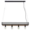 Image de Lindby Suspension Kirista à intensité variable (Antique, Classic) en Noir Métal e. a. pour Salon & Salle manger (à 4 lampes E27) Luminaire Lampe Plafond Plafonnier