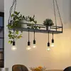 Image de Suspension Lindby Kirista, à 5 lampes, noir, 100 cm, E27