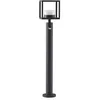 Image de Lucande Luminaire extérieur Timio à intensité variable (Moderne) en Gris Aluminium (1 lampe,à GX53), Borne lumineuse luminaire pour socle
